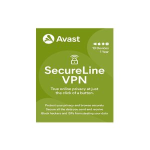 Avast SecureLine VPN | 10 Devices, 1 Year Subscription